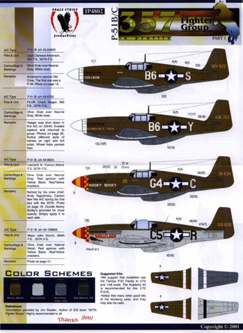 P-51B MUSTANG Sticker vinyle laminé 