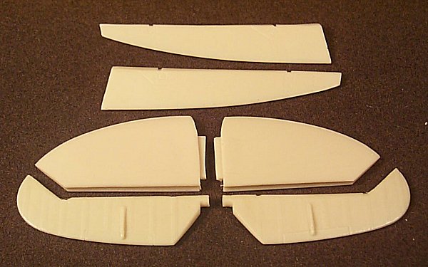 Ultracast 1/48 Spitfire Mk IX Early Style Control Surfaces for Hasegawa Ultracast 1/48 Spitfire Mk IX Early Style Control Surfaces for Hasegawa