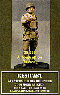 Resicast 1/35 Fully Equiped Paratrooper British Airborne Standing WWII 355523 